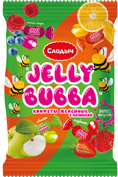 картинка Конфеты Jelly Buba Желейные МИКС,200 г 