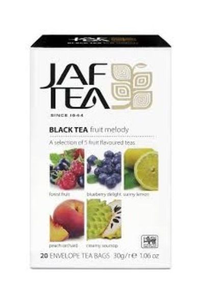 картинка Чай JAF черный ассорти Фруктовая Мелодия Ассорти пакетики 20х1,5г